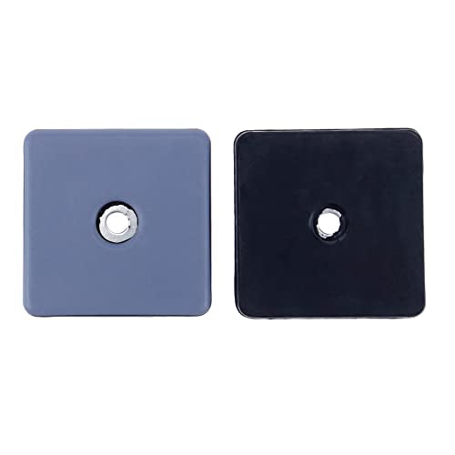 Furniture Gliders Sliders,2x2 Inch(50x50 mm) Teflon Furniture Rubber Sliders Pads with Stainless Washers,To Protect The Floor,Heavy Duty Sliding Block for Furniture,Square - style: Square