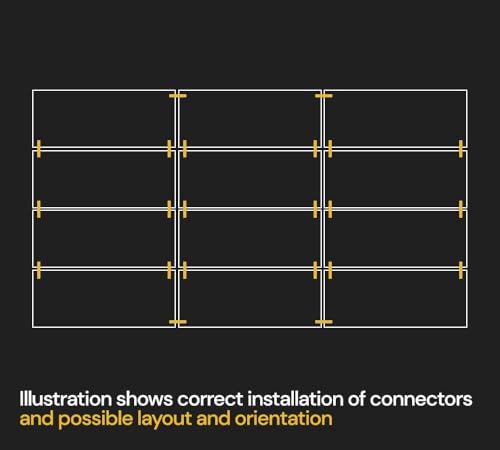 Mytee Products 12Pcs 4' x 8' Ground Protection Mats w/ 22 Pcs Single Connectors - Double Sided Diamond Plated Tread Design High Density Polyethylene Mat, Easily Supports 120 Ton Loads on Lawns, Dirt - color: Black, size: 12 - Pack