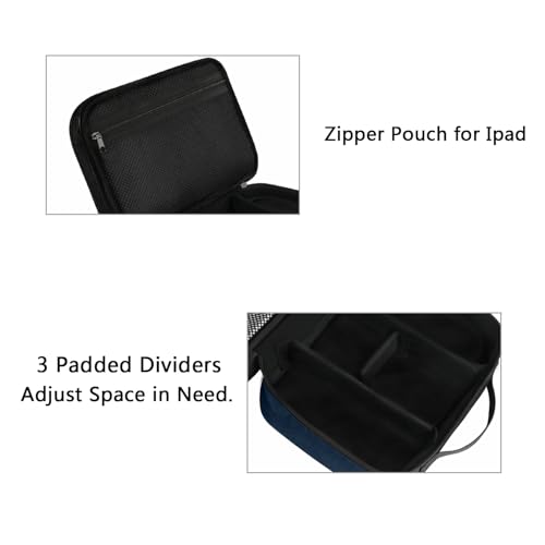 MATEIN Electronics Organizer Travel Case, Water Resistant Portable Travel Cord Organizer for Earphone, Power Bank, and Flash Drive, Universal Carry Case for Cables, Tech Gifts for Men, Navy Blue - color: Navy Blue, size: Medium
