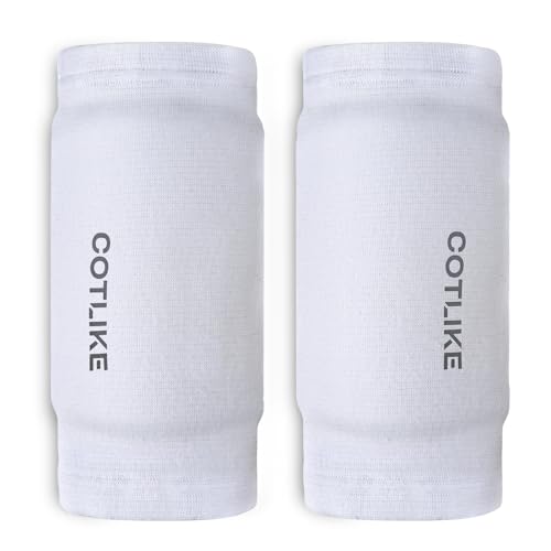 Volleyball Elbow Pads for Youth, Volleyball Arm Sleeves Elbow Pads for Floor Burns and Bruises, Non-Bulky Elbow Pad Protection Comfort Flexible, One Size