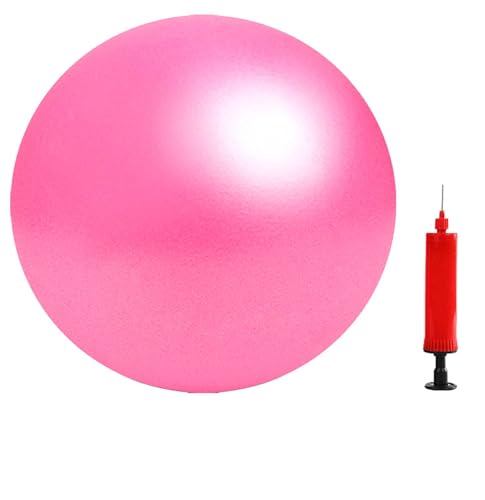 6 Inch Mini Exercise Pilates Yoga Ball, Stability Ball for Yoga, Barre, Training and Physical Therapy- Improves Balance with Inflate Pump(Pink) - color: Pink, size: 6 Inch