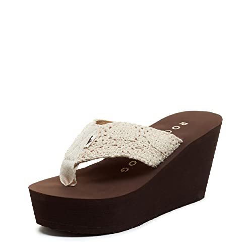 Rocket Dog Women's Diver - color: Crochet Natural, size: 6
