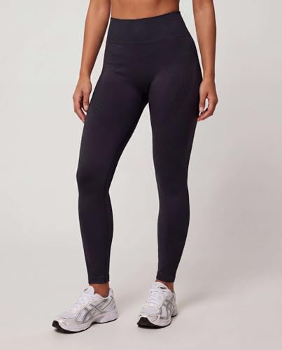 Juicy Couture 2 Piece Women's Workout Set Seamless Bra and Leggings Athletic Pilates Yoga Gym Activewear Matching Outfit - color: Solid Black Beauty, size: Small