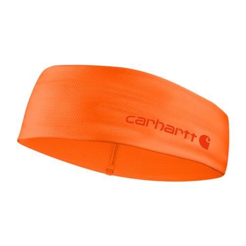 Carhartt Unisex-Adult Force UPF Lightweight Headband, Brite Orange, One Size - color: Brite Orange