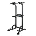 BARWING Pull Up Bar Station, Power Tower, Dip Station with 3D Backrest, Multi-Function Strength Training Stand Rack, Adjustable Height Dip Bar for Home Gym Workout Stand Fitness Exercise Equipment - color: Dark grey