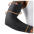 [360° Full Compression] Copper Arm Sleeves for Men & Women, [Ultra Breathable] Arm Brace for Forearm, Bicep, Triceps, Tennis Elbow, Basketball, Golf, Arthritis, Tendonitis, Bursitis - size: M