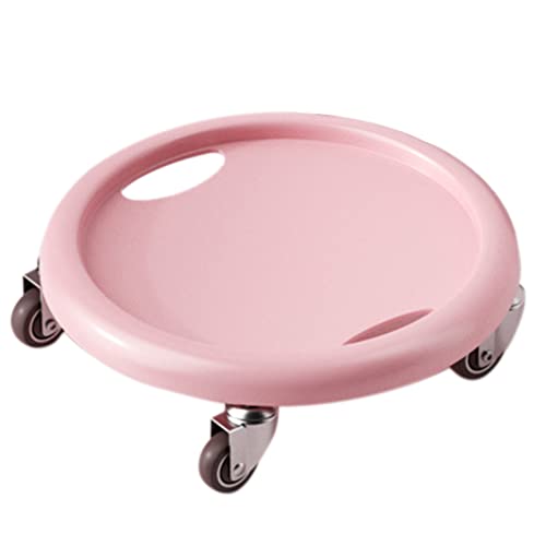 Keenso Core Slider Ab Workout Sliding Disc with PU Plastic Metal Build 4 Universal Rollers for Core Training Home Gym Exercise for Men and Women - color: Pink