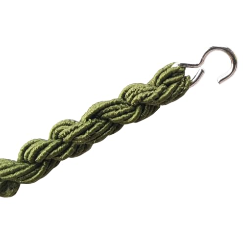 RONYOUNG 14PCS Elastic Boot Straps Military Leg Straps Blousing Garters with Metal Hooks for Navy Army Air Force - color: Green