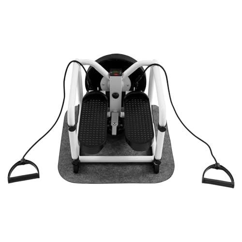 Mini Twist Stepper Multi-Function Stepper Fitness Machine with Seat | Step Machine with Resistance Bands, Fitness Exercise Waist Twist Machine for Full Body Workout