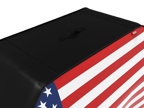 66" Heavy Duty Waterproof Gas Grill Cover fits Weber Char-Broil Coleman Gas Grill-Black,American Flag. - color: American Flag, size: 66"