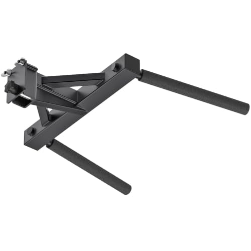 Dip Attachment for Power Cage with 5/8" or 1" Hole, Y-Shaped Dip Bar | Squat Rack Accessories with Non-Slip Foam Grips, Full Welded Steel, Power Rack Attachment for Home Gym Strength Training - color: E: Dip Bar Attachment(2x2 Rack, 5/8 & 1" hole)