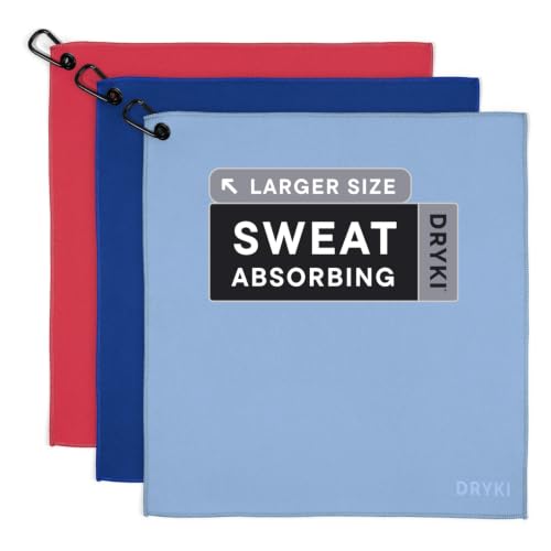 Pocket-Sized Sweat Towels - The Original Sweat Absorbing Handkerchiefs - Quick-Dry Microfiber Sweat Rags for Face, Hands, & Body - Men & Women - Gym, Sports, and Work (Desert: Large Size, 3 Pack) - color: Desert