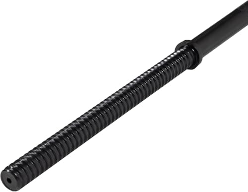 Signature Fitness 1-Inch Diameter Threaded Chrome Barbell with Lock Collars, 72-Inch - color: Black