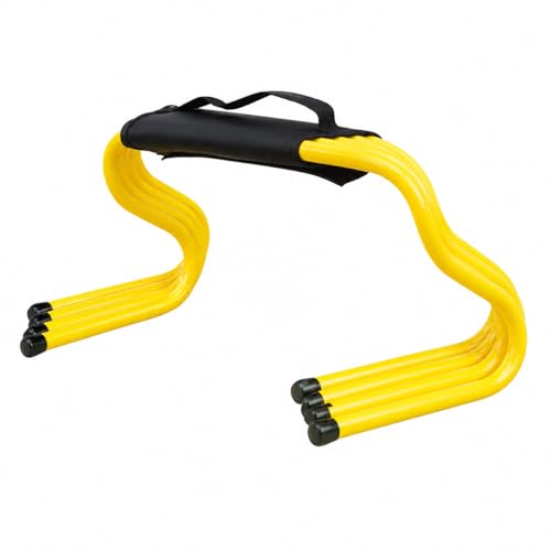 Speed Hurdles 23cm, 50- Training Hurdles with Handle, & Soccer Training Equipment for Athletes