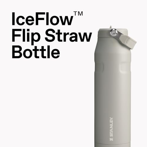 STANLEY IceFlow Flip Straw 2.0 Water Bottle 16 oz | Built-In Straw with Larger Opening | Lightweight and Leak Resistant | Insulated Stainless Steel | BPA-Free | Cornflower Admiral Blue - color: Cornflower Admiral Blue, size: 16 Ounces