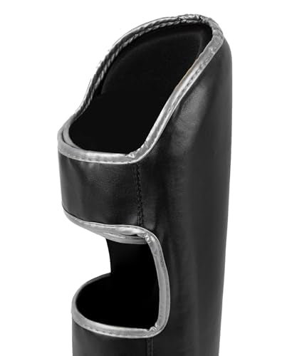 Venum Challenger Standup Shin Guards - color: Black/Silver, size: Large