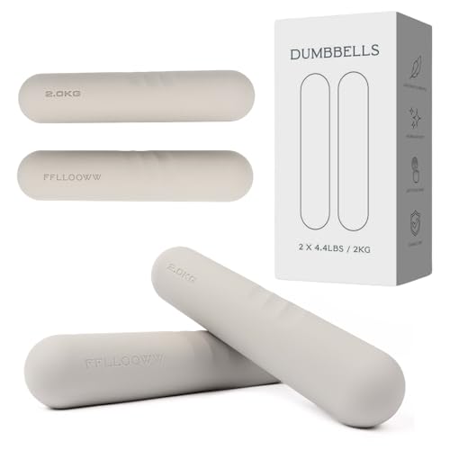 Dumbbell - Hand Weights for Exercise, Muscle Toning, Muscle Toning, Strength Building & Full Body Workout - color: IVORY, style: 4.4 lb