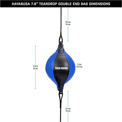 TOCO FREIDO Double End Punching Ball, Speed Bag with Difficulty Levels Boxing Reflex Ball with Headband, Perfect for Reaction, Agility, and Hand Eye Coordination Training - color: Blue