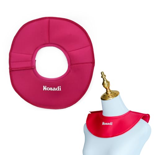 Barbell Pad Squat Bar Pad for Neck and Collarbone – Padded Weightlifting Neck Guard for Squats & Lunges – Adjustable Fit with Velcro – Injury Protection – Compact, Washable - color: Red, size: Medium
