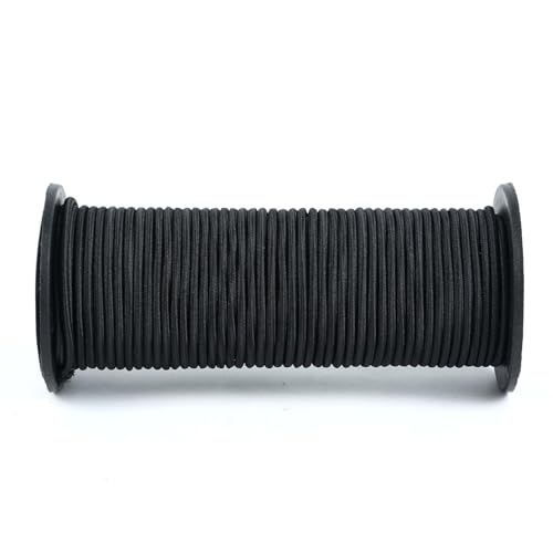 Marine Grade Bungee Cords Heavy Duty Outdoor - 1/8" x 100ft Bungee Cord Roll - 100% Stretch Elastic Cord and Absorbent Bungee Shock Cord for Kayak Deck, Camping, Crafting - size: 1/8" x 100ft
