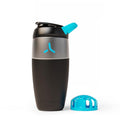 Promixx Pursuit Stainless Steel Shaker Bottle - 26oz Lightweight Metal Protein Mixer with Snap-Fit Agitator for Smooth Shakes - Leak-Proof Gym Shaker Cup for Fitness & Travel - Black - color: Black, style: 26oz
