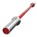 RITFIT Olympic Barbell 4ft/6ft - 2 Inch Weight Bar for Strength Training, Weightlifting, Squat, Deadlift, Bench Press, Curl, Overhead Press - 350lbs/500lbs Capacity - color: Silver/Red, size: 4FT without Collar
