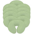 LONDON LINENS Pack of 10, Premium Extra Thick 100% Cotton Flannel Massage Tables Face Cradle Covers Cozies Fitted - Includes 10 pcs (Sage Green) - color: Sage Green, size: 10