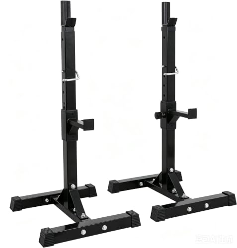ZENY Adjustable Squat Rack Stand Barbell Rack, Bench Press Rack | for Weight Lifting Strength Training Home Gym Strength Equipment, Max Load 550LB