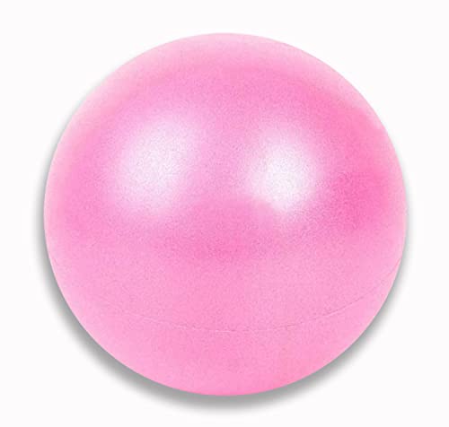 9 Inch Mini Exercise Pilates Yoga Ball, Stability Ball for Yoga Barre Training and Physical Therapy Improves Balance Core Strength with Inflate Pump(6 Pcs)