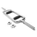 CAP Barbell Standard Threaded 34" Triceps Bar | Multiple Options - color: Black, Rubber Grips