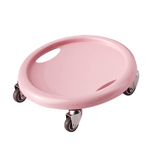 Keenso Core Slider Ab Workout Sliding Disc with PU Plastic Metal Build 4 Universal Rollers for Core Training Home Gym Exercise for Men and Women - color: Pink