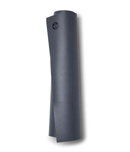 Manduka PRO Yoga Mat - 6mm | Lifetime Durability | Hygienic Construction | Premium Studio Quality | Teacher Approved - color: Thunder, size: 68" x 26"