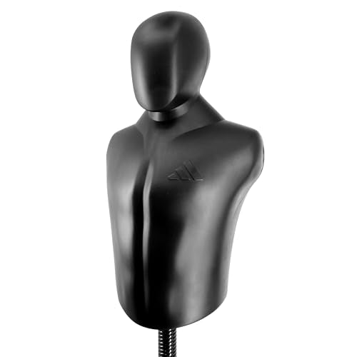 adidas MAX Height Adjustable Freestanding Punching Bag - Body Opponent Dummy with Stable Base for Boxing, Kickboxing & MMA - Professional Martial Arts Training Equipment