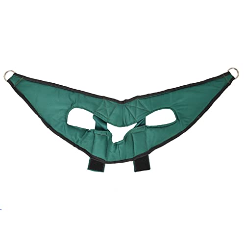 BXT Neck Cervical Traction Device for Neck Pain Relief, Neck Stretcher Hammock Cervical Traction Device Neck Pain Recovery Belt Harness with Hook for Home Physical Therapy Over The Door,Home Use - color: Green