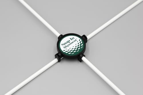 Alignment Stick Connector (with Golf Sticks) - Golf Pratice Mat, Teaching T-Square - color: with Golf Sticks