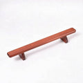 Upper Wooden Upper Body Stands Parallettes for Gymnasts, Home Gym - color: Red Walnut