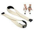 WARM BODY COLD MIND V2 Lifting Wrist Straps for Weightlifting - Hand Straps for Powerlifting, Weight Lifting, Bodybuilding Functional/Cross Training, Deadlift Gym Bar, Cotton - color: PRO White