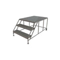 Tri-Arc WLWP033648 3-Step Forward Descent Mobile Steel Work Platform, 36-Inch x 48-Inch Platform - size: 36" x 48', style: 3-Step
