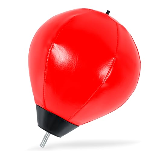 Boxing Speed Ball Universal 8mm Screw Replaceable Spare Sandbag for Dynamic and Enduring Training Sessions（Red）