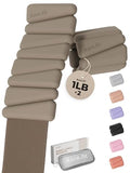 Pilates Weight | Wrist & Ankle Weights for Women | Weighted Bangles | 1LB/ 2LB Each (Set of 2) - color: Taupe, size: 1 LB