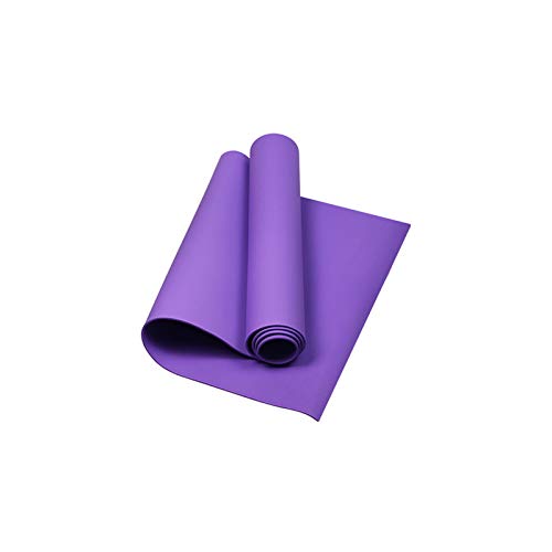 Non Slip Yoga Mat, Nonslip Durable Antitear Yoga Mat Non Slip,Professional 0.6 Inch Comfortable Exercise Mats for Home Workout for Exercises Home Sport Stretching Indoor Fitness Gym Floor Workouts - color: Purple