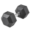 Lifeline Fitness Hex Dumbbells, Rubber Wrapped Hex Dumbbells, Premium Quality, Ergonomic Knurled Handle, Dumb Bells for Exercise, Home Gym Exercise Weights - style: 45 lb