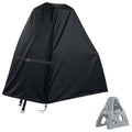 Outdoor Playhouse Cover - Dustproof Waterproof Wooden Kids Play Houses Protector for Outside, All-Weather - 82"Lx55"Wx78"H, Black - size: 82"Lx55"Wx78"H
