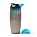 Promixx Pursuit Protein Shaker Bottle – 32oz Silent Snap-Fit Mixer for Lump-Free Shakes – Leak-Proof BPA-Free Ecozen Gym Shaker with Measurement Marks for Fitness and Travel – Black - color: Black, style: 32oz