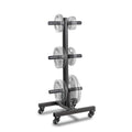 Marcy Olympic Weight Plate Tree for 2-Inch Plates Weight Storage Rack - color: Square w/ Wheels - Black