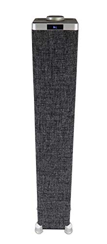 Rockville ONE-Tower Black Bluetooth Tower Speaker with HDMI/Optical/RCA | All-In-One System, USB Playback, 200W Peak, 60W RMS, Remote, Adjustable Bass/Treble, Class D Amp, Digital Display, Home Use - color: Black