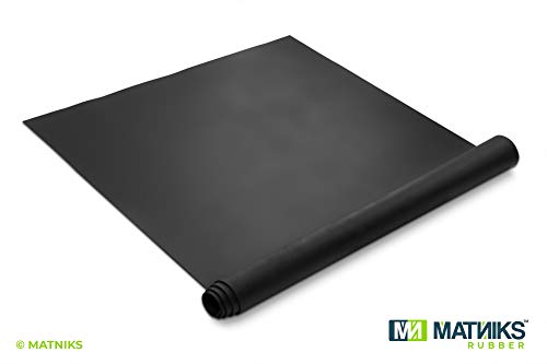 MATNIKS Neoprene Rubber Sheet Roll Solid Heavy Duty, High-Grade Duro 65A Black- 39x16.5-Inch by 1/8 DIY Gasket Maker Material Supports Seal Level Bumpers Protection DIY Pads Seals Weather Stripping - size: 1/8-inch Thick