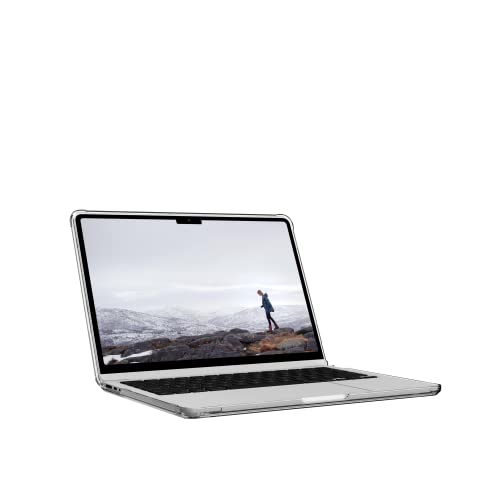 [U] by UAG Designed for MacBook Air 13" Case M5 2026 M4 2025 M3 2024 M2 2022 - Translucent Durable Lightweight Impact Resistant Laptop Protective Cover, Lucent Ice/Black - color: Ice/Black