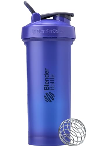 BlenderBottle Classic V2 Shaker Bottle Perfect for Protein Shakes and Pre Workout, 28-Ounce, Reflex Blue - color: Reflex Blue, size: 28 Ounces