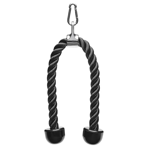 Sunny Health & Fitness Power Cage Squat Rack Attachments for Home Gym | Strength Training, Expanded Workout Variety, Durable Construction, Secure Fit, Quick Installation, Versatile Exercise Support - style: Tricep Rope